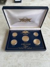 1999 24Kt Gold Plates Coin Set