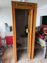 Early Wood Lobby Phone Booth