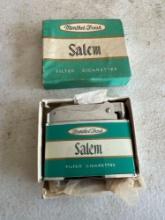 Vintage Salem Cigarettes Lighter with Box