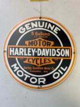 Harley Davidson 5 Gal Design Metal Sign