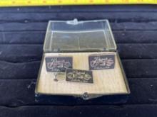 Harley Davidson Electra-Glide Cufflink and Tie Clasp Set