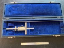 Brown and Sharpe No. 600 Vernier Depth Gauge with 5 inch and 12 Inch Blade