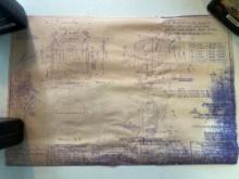 Reproduction Harley Davidson Blueprint