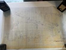 Reproduction Indian Motorcycle Co. Blueprint