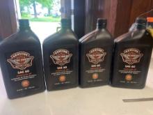 (4) Empty Harley Davidson Oil Bottles