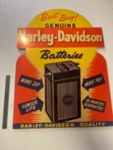 Harley Davidson Reproduction Battery Counter Sign