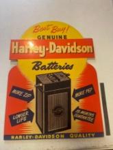 Harley Davidson Reproduction Battery Counter Sign