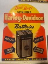 Harley Davidson Reproduction Battery Counter Sign