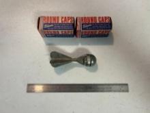 Vintage Gallen Cap Grenade & (2) Boxes of Round Caps