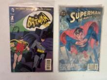 Batman 66 #1 Comic & Superman The Man Of Steel 1st Issue Comic