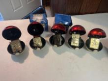 (5) 23 Karat Gold-Plated Pokemon Special Edition Trading Cards w/ Pokeball Capsules