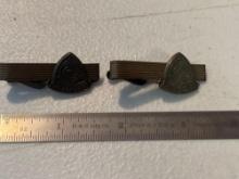 (2) 1963 AMA Tour Award Tie Clips