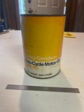 1970's AMF Harley Davidson 1 SAE-40 Two Cycle Motorcycle Oil Quart Can