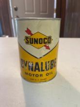 1970's Sunoco Dynalube Motor Oil Quart Can