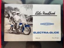 Harley Davidson 1965 Electra-Glide Rider Handbook