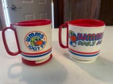 (2) Arby's WMMS 100.7 FM Plastic Cups