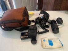 Minolta X700 Film Camera w/ Bag & Accessories