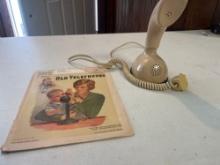 North Electric Ericofon Hand Rotary Dial Phone w/ Old Telephones Phoneco Catalog