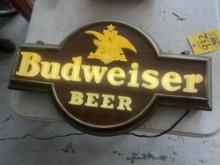Rare 40's-50's Light-Up Budweiser Beer Hanging Sign