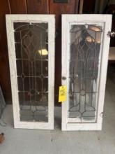 (2) Pane Glass Cupboard Doors