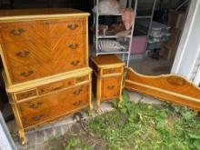 3 Pc Veneered Wood Bedroom Suite