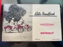 Harley Davidson 1965 Sprint Rider Handbook