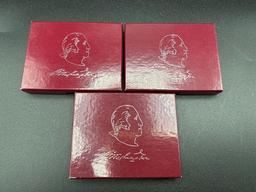 Washington Commemorative Silver Proof Half Dollars (3)
