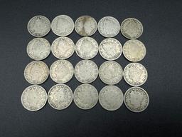 V Nickels Assorted Dates bid x 20