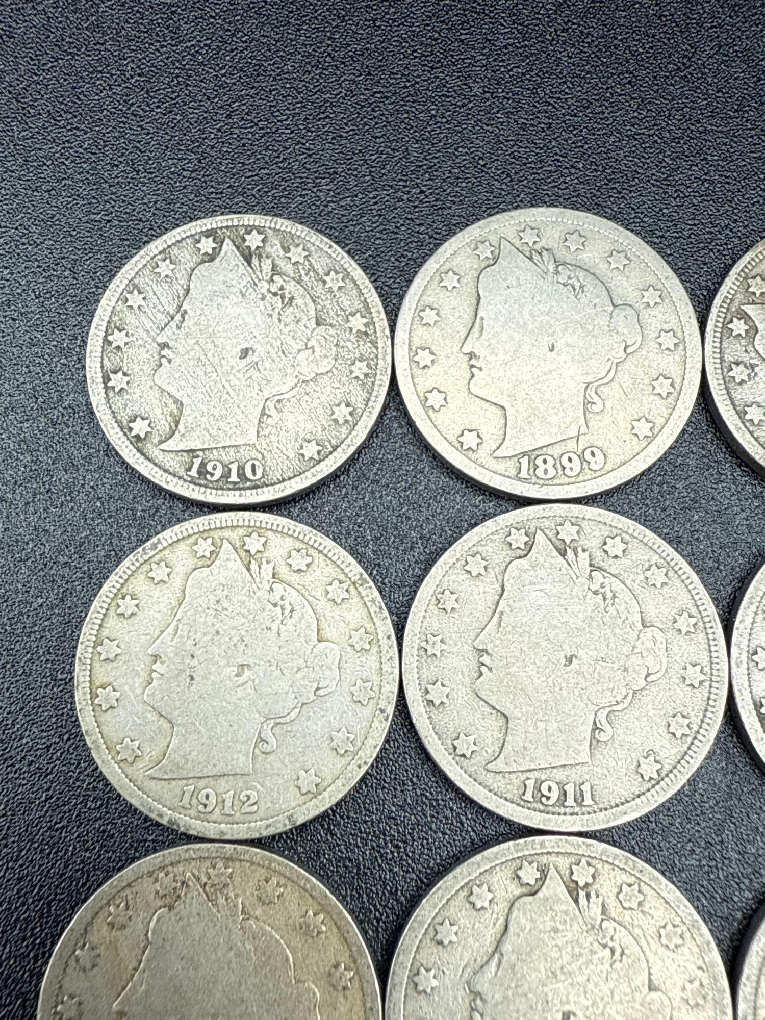 V Nickels Assorted Dates bid x 20