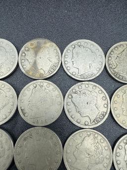 V Nickels Assorted Dates bid x 20