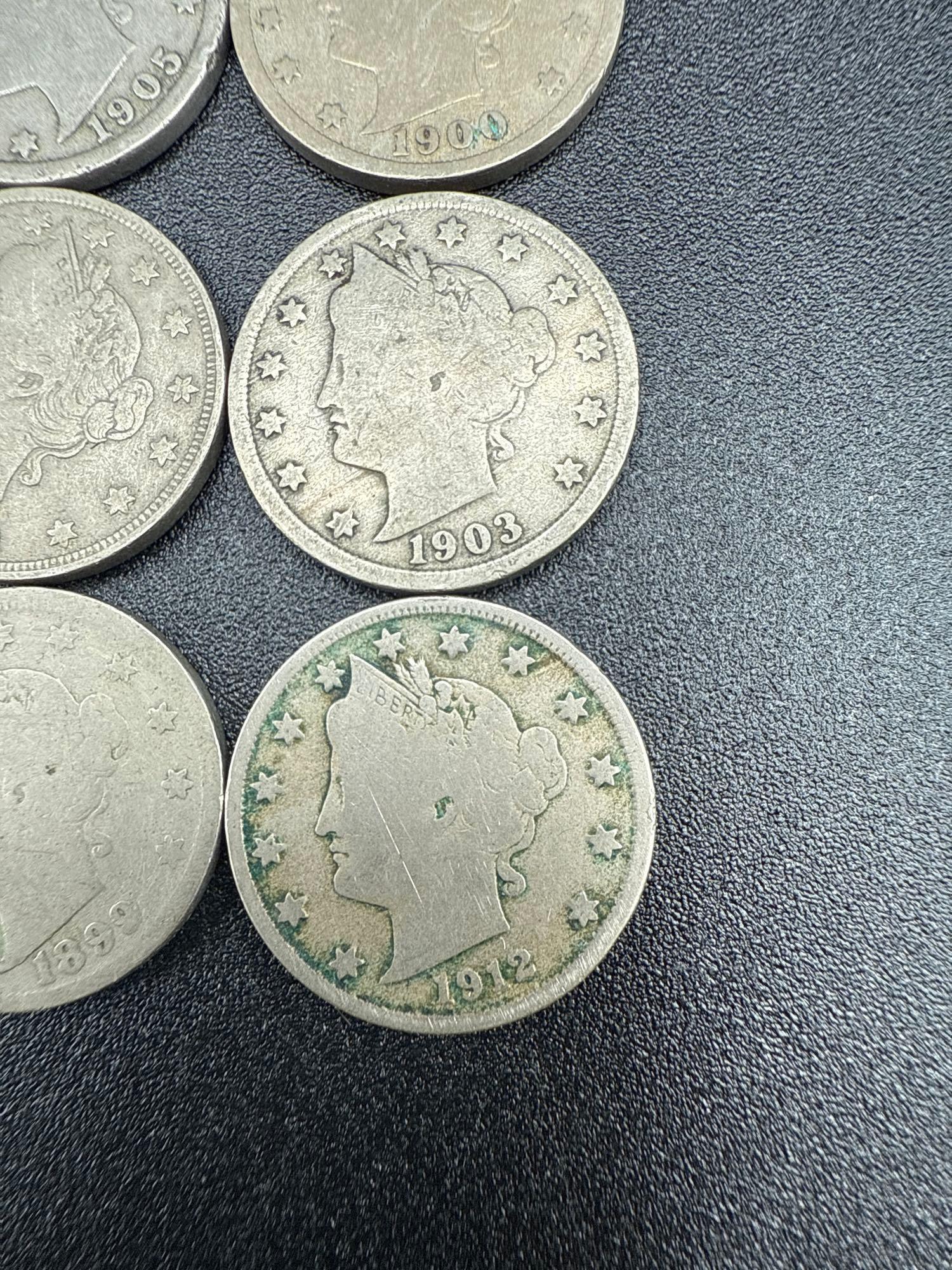 V Nickels Assorted Dates bid x 20