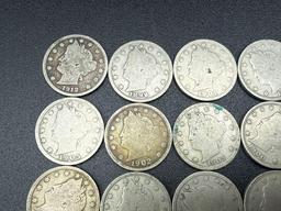 V Nickels Assorted Dates bid x 20