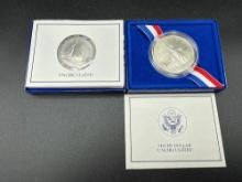 1986 Liberty Silver Dollar & Half Dollar