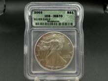 Graded 2003 American Eagle MS70