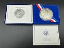 1986 Liberty Silver Dollar & Half Dollar