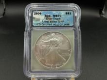 Graded 2006 American Eagle First Strike MS70