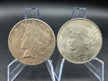 1922 & 1923s Peace Dollar bid x 2