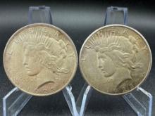 1923 & 1923s Peace Dollar bid x 2