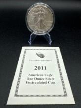 2011 American Silver Eagle .999 Silver UNC Coin
