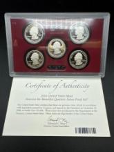 2010 U.S. Mint America the Beautiful Quarters Silver Proof Set