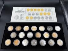 2001 & 2002 Quarters Gold & Platinum Plated