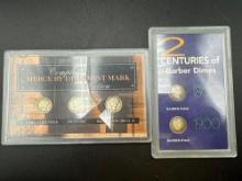 Coin Collectors Coin Sets Mercury Dimes, Barber Dimes