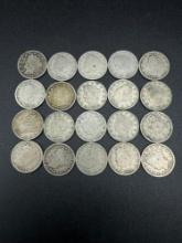 V Nickels Assorted Dates bid x 20