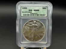 Graded 1989 American Eagle MS69