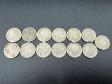 Buffalo Nickels Assorted Dates bid x 13