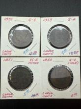 United States Large Cents Assorted Dates bid x 4