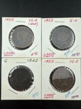 United States Large Cents Assorted Dates bid x 4