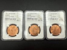 Graded 1966 Great Britain Penny Lucky Irish Penny bid x 3