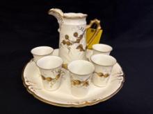 Pope Gosser Clarus Ware Pitcher & Tumbler Set with Platter