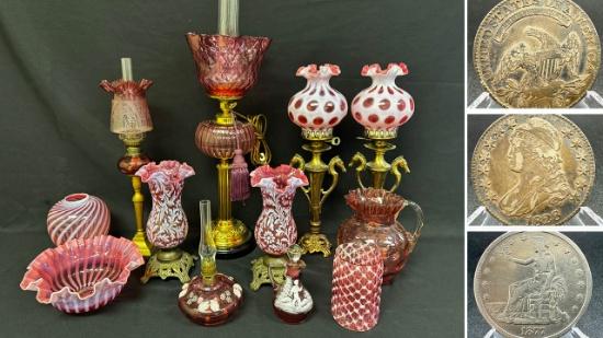 Cranberry Glass & Coin Coll. 24034 - Nate